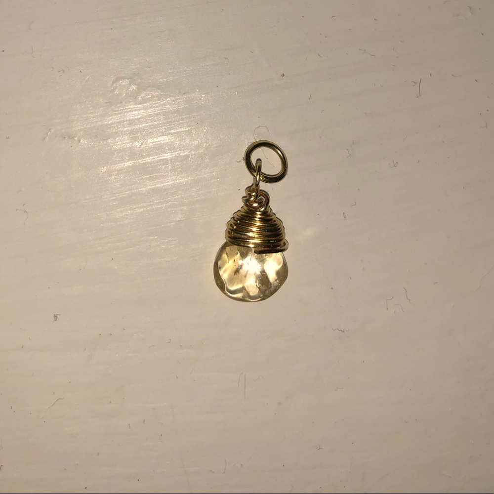 Citrine gemstone/ crystal pendant
